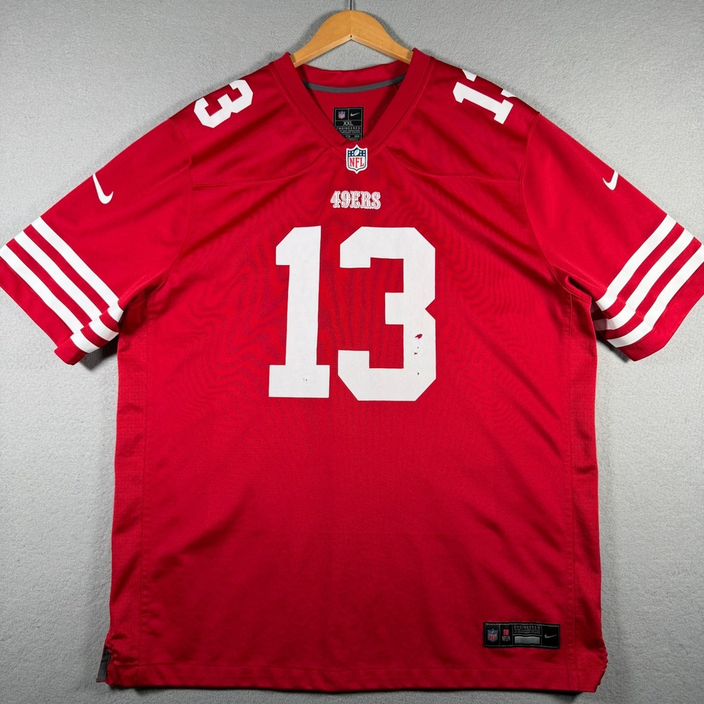 Nike San Francisco 49ers Brock Purdy 13 Jersey Mens XXL Red NFL 67NM-SAGH